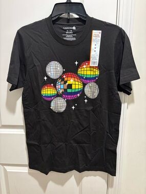 LGBTQ Pride Rainbow Disco Ball Graphic Tee